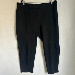 Betabrand Pants Size 2XL petite black Yoga Dress Stretch Knit High Rise zipper
